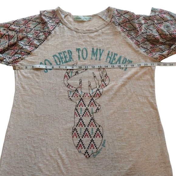 Southern Grace Top Womens 2xl Burnout Sheer - Picture 8 of 15